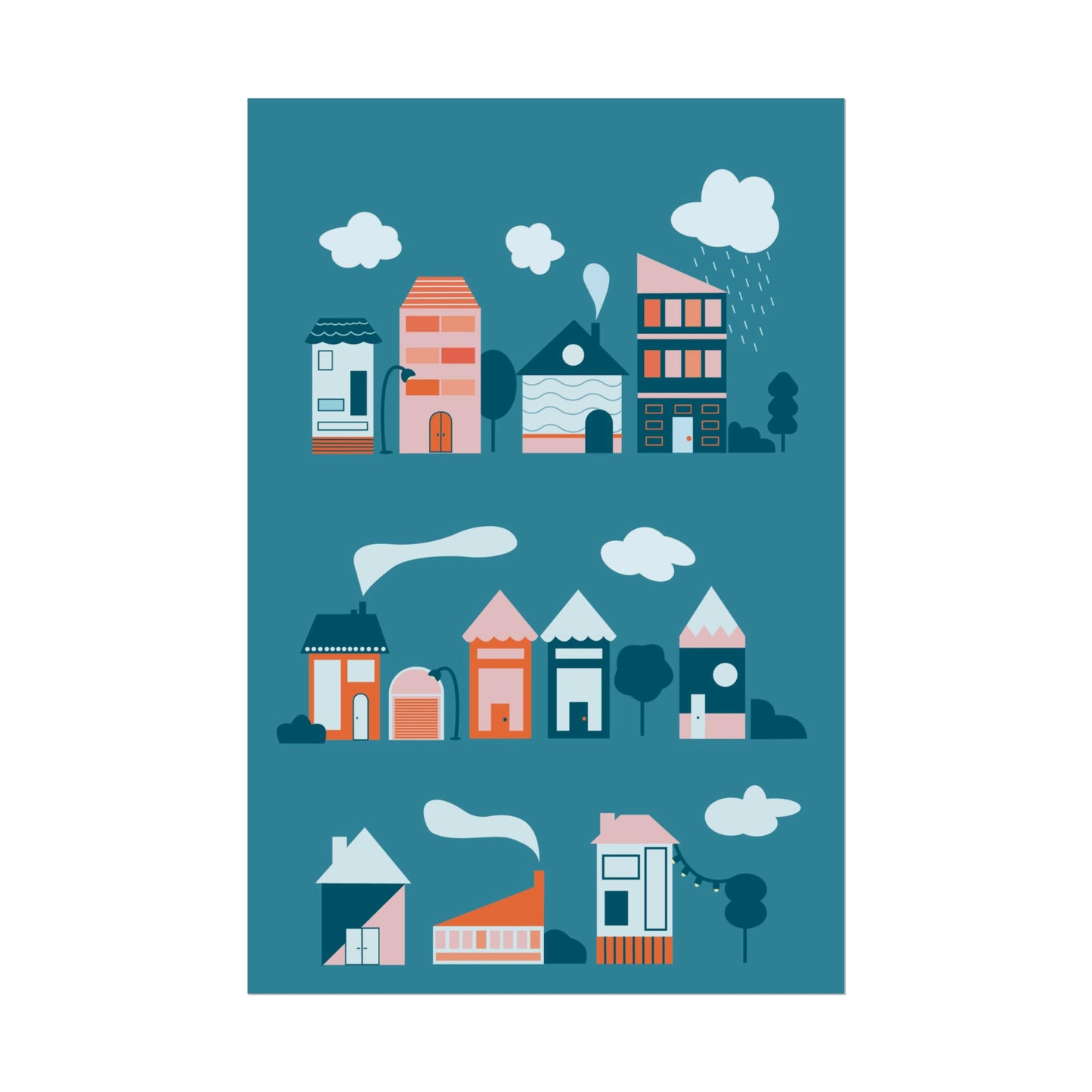 Affiche « Blue Village »