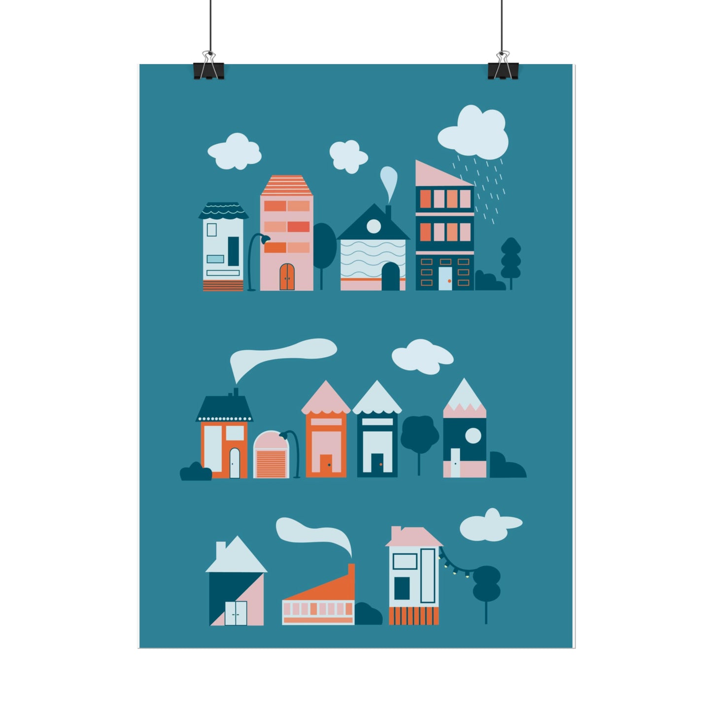 Affiche « Blue Village »