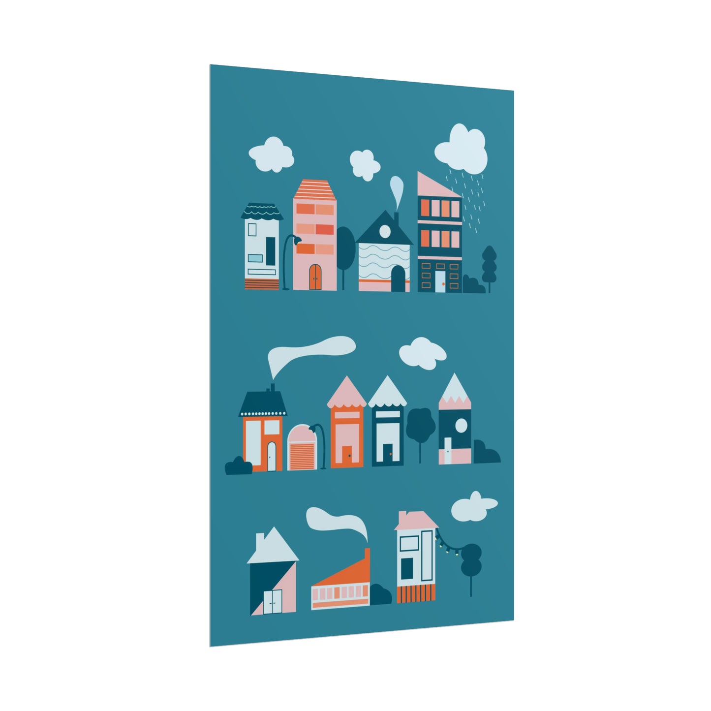 Affiche « Blue Village »