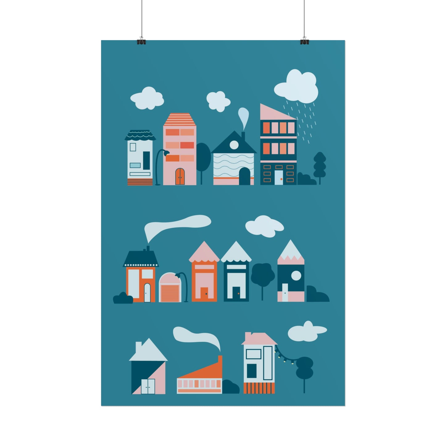 Affiche « Blue Village »