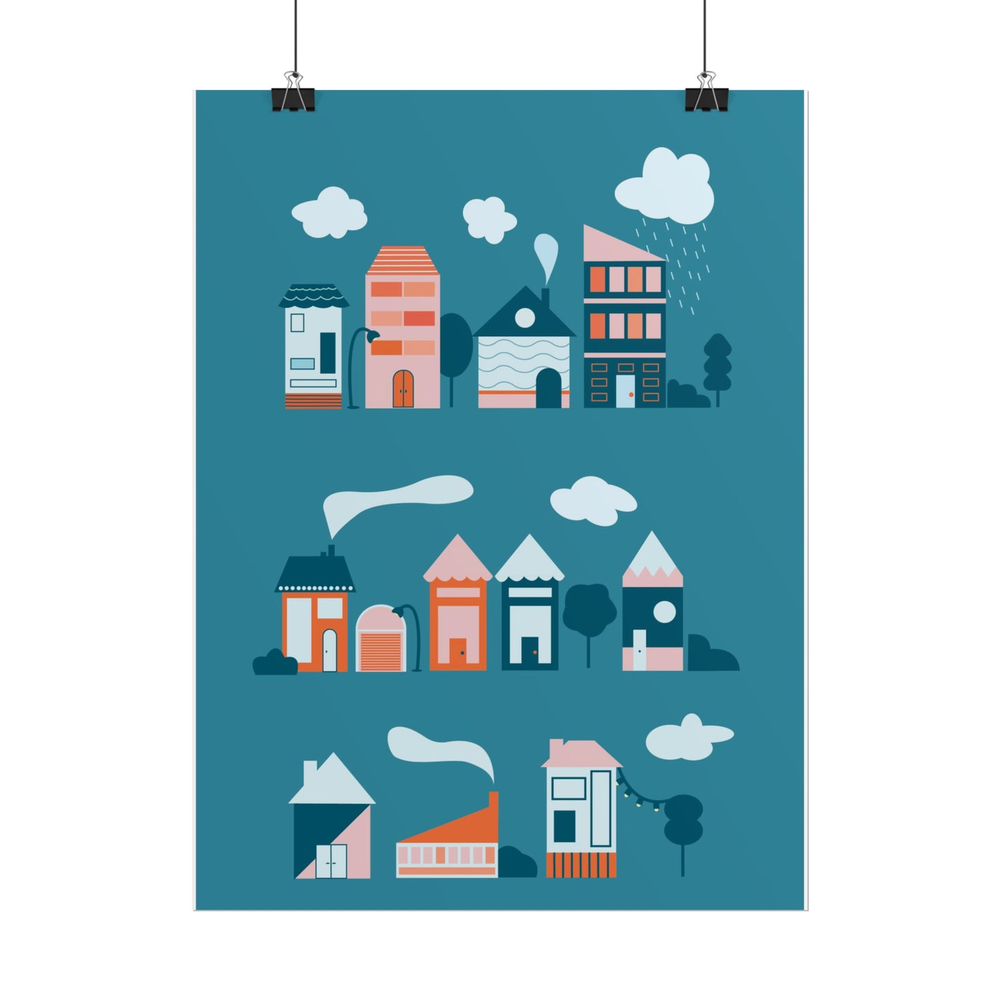 Affiche « Blue Village »