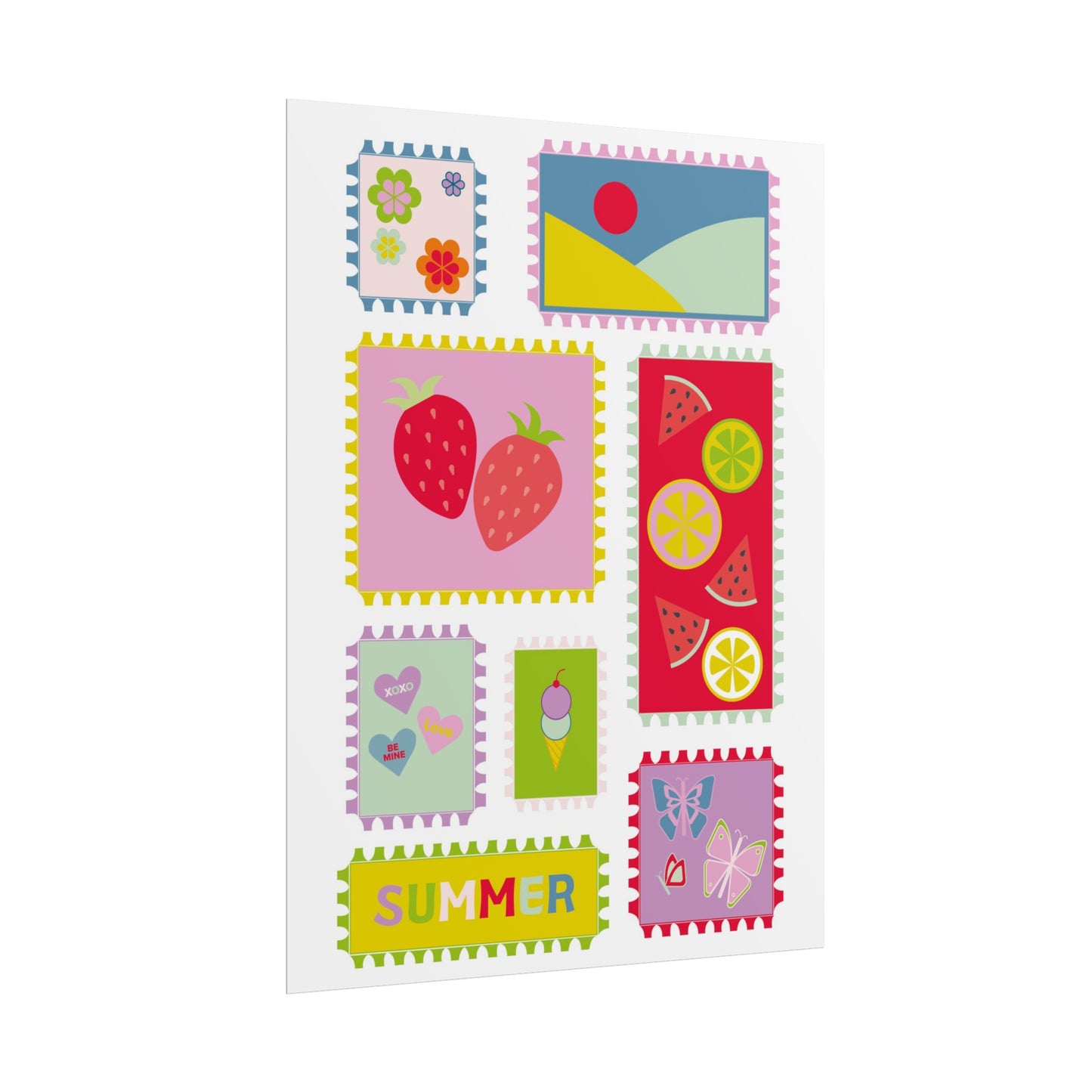 Affiche « Summer Stamps »
