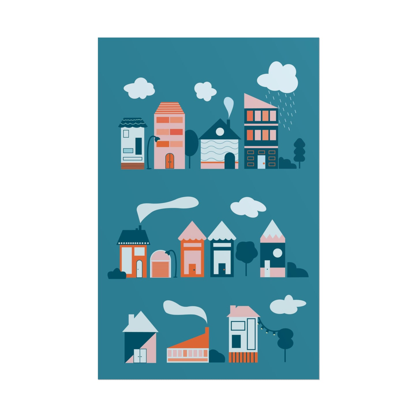 Affiche « Blue Village »