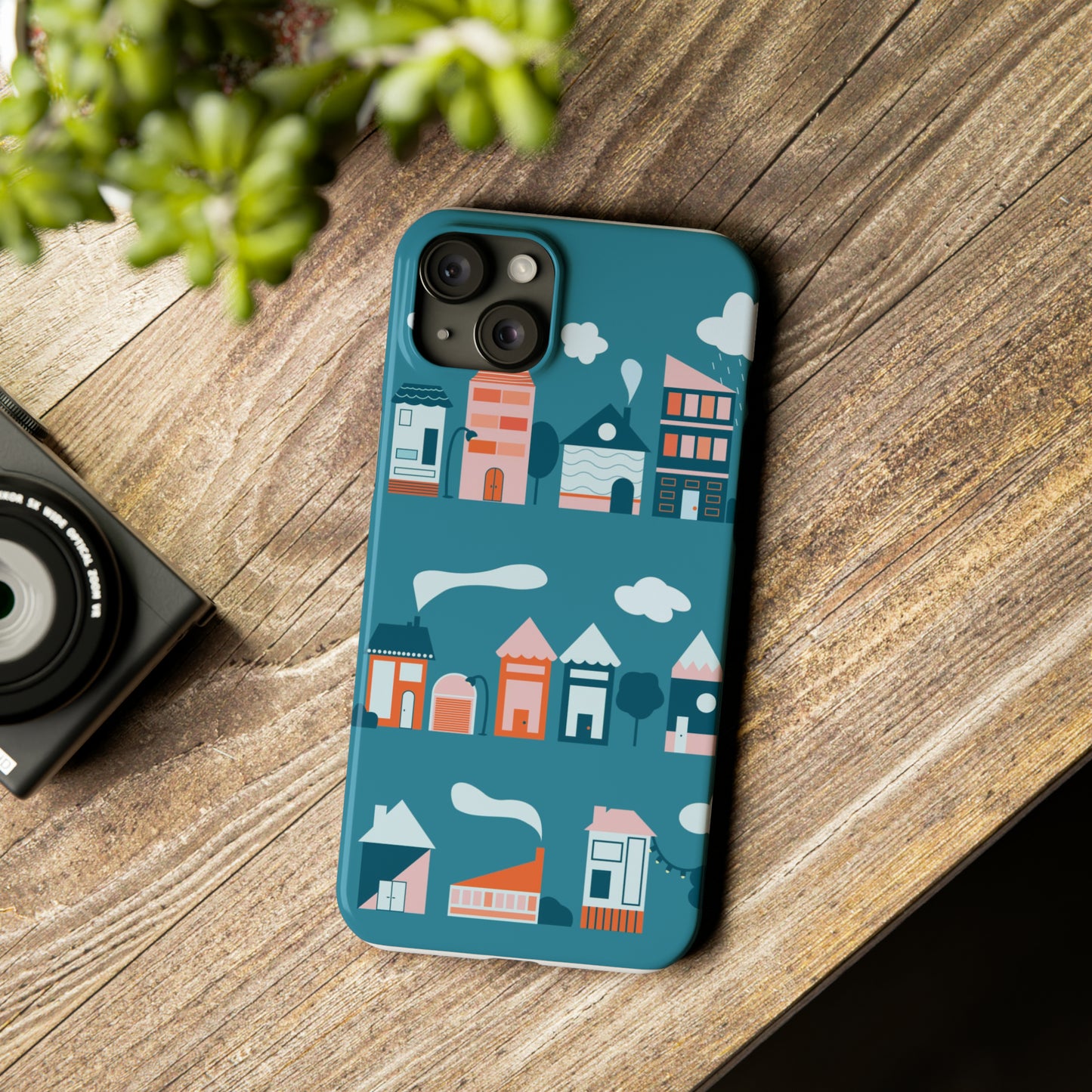 Coque pour téléphone « Blue Village »