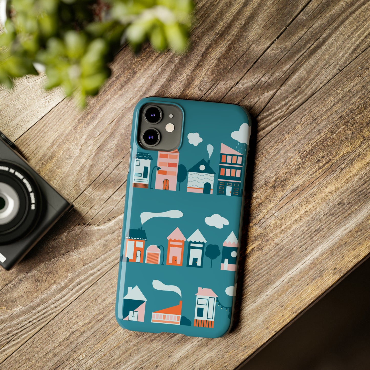 Coque pour téléphone « Blue Village »