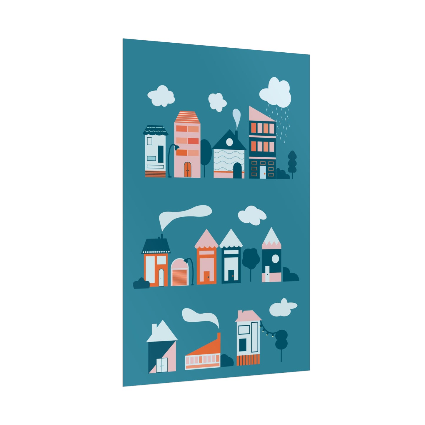 Affiche « Blue Village »