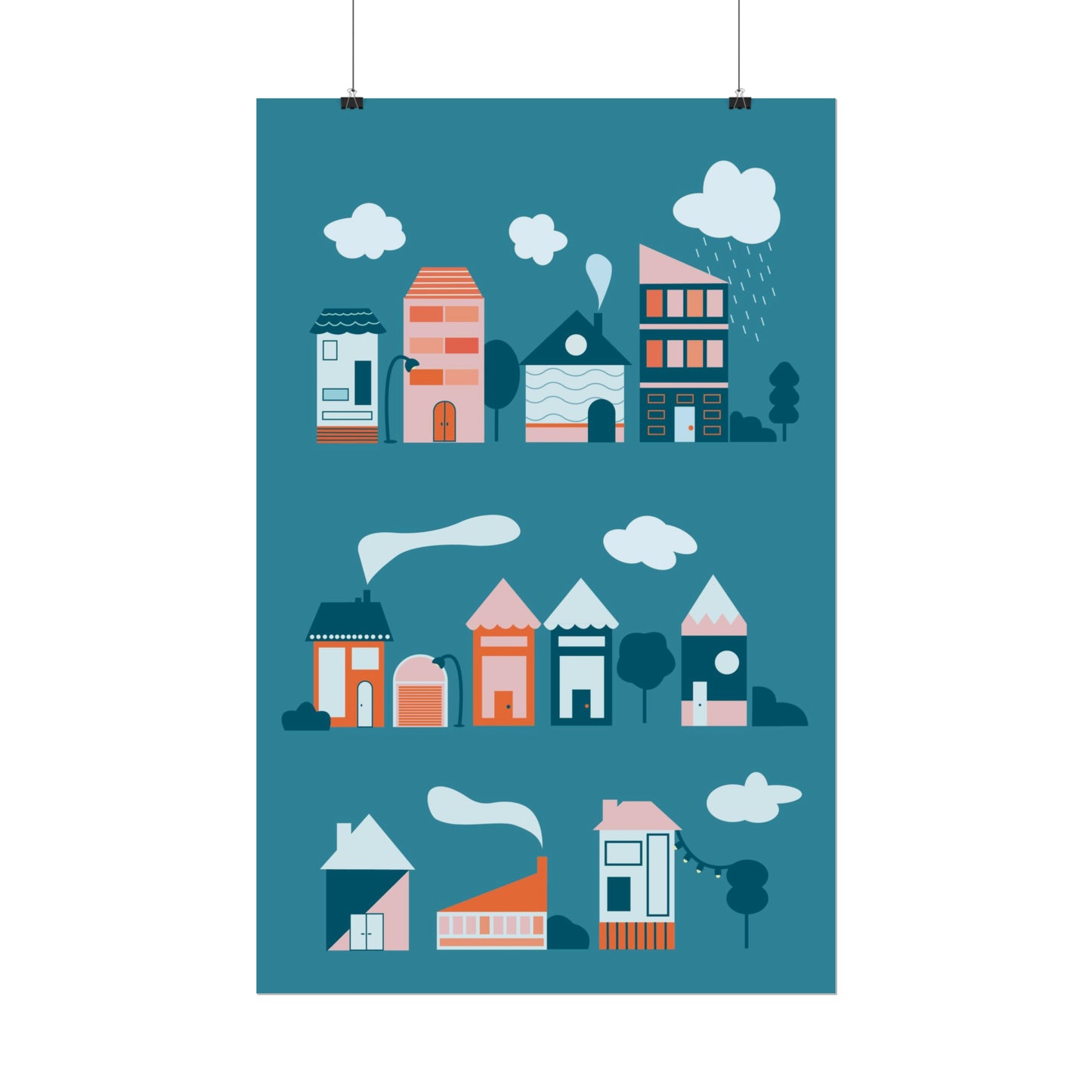 Affiche « Blue Village »