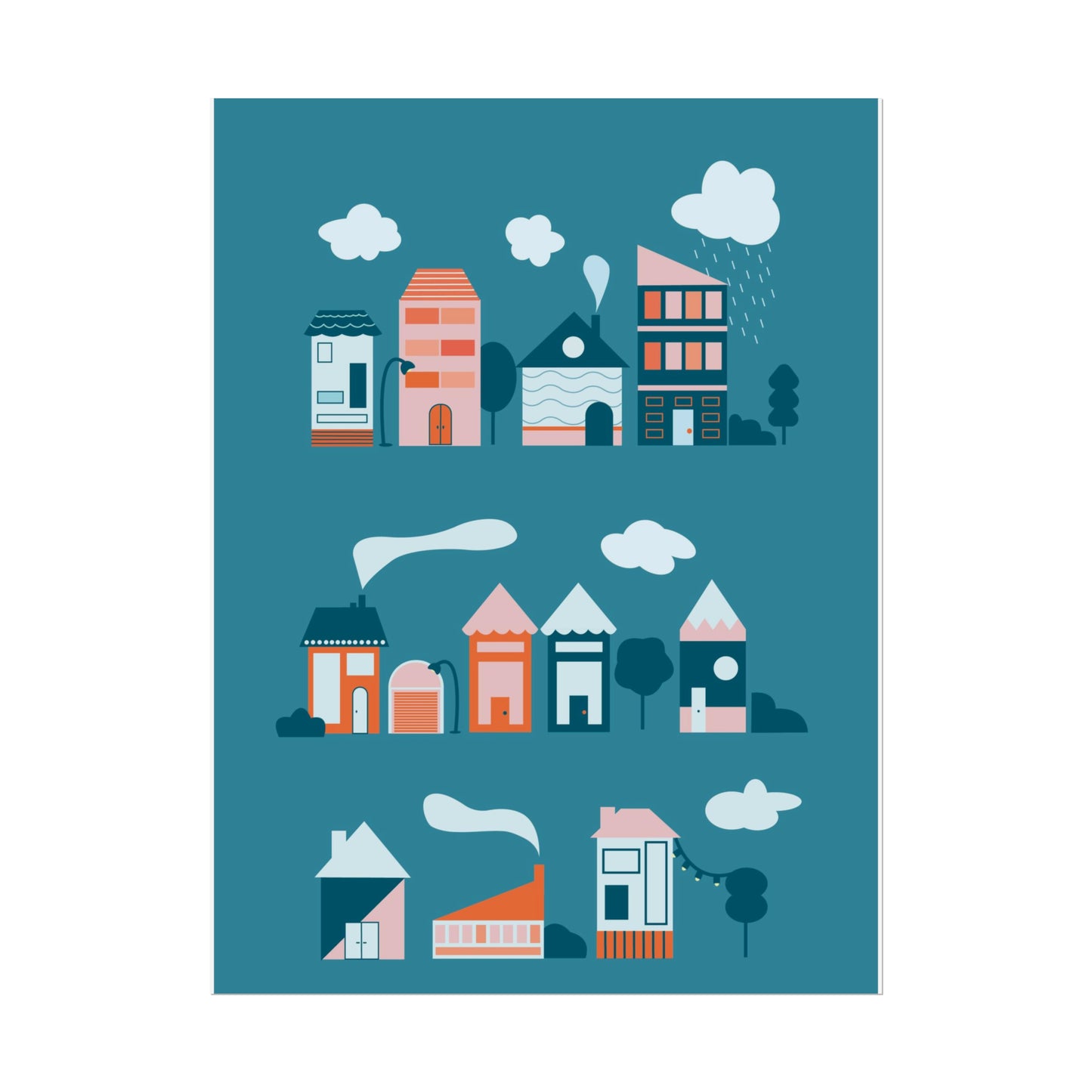 Affiche « Blue Village »