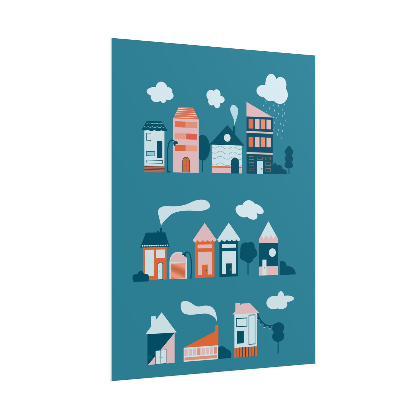 Affiche « Blue Village »