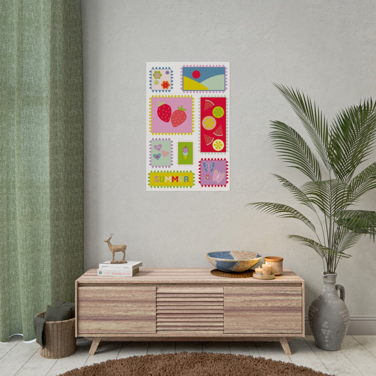 Affiche « Summer Stamps »