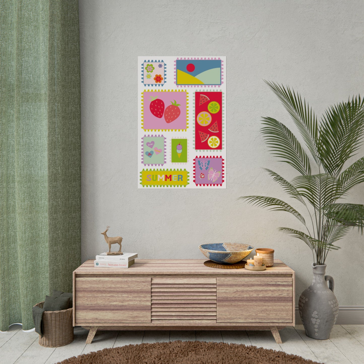 Affiche « Summer Stamps »