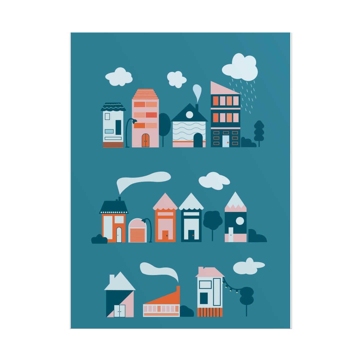 Affiche « Blue Village »