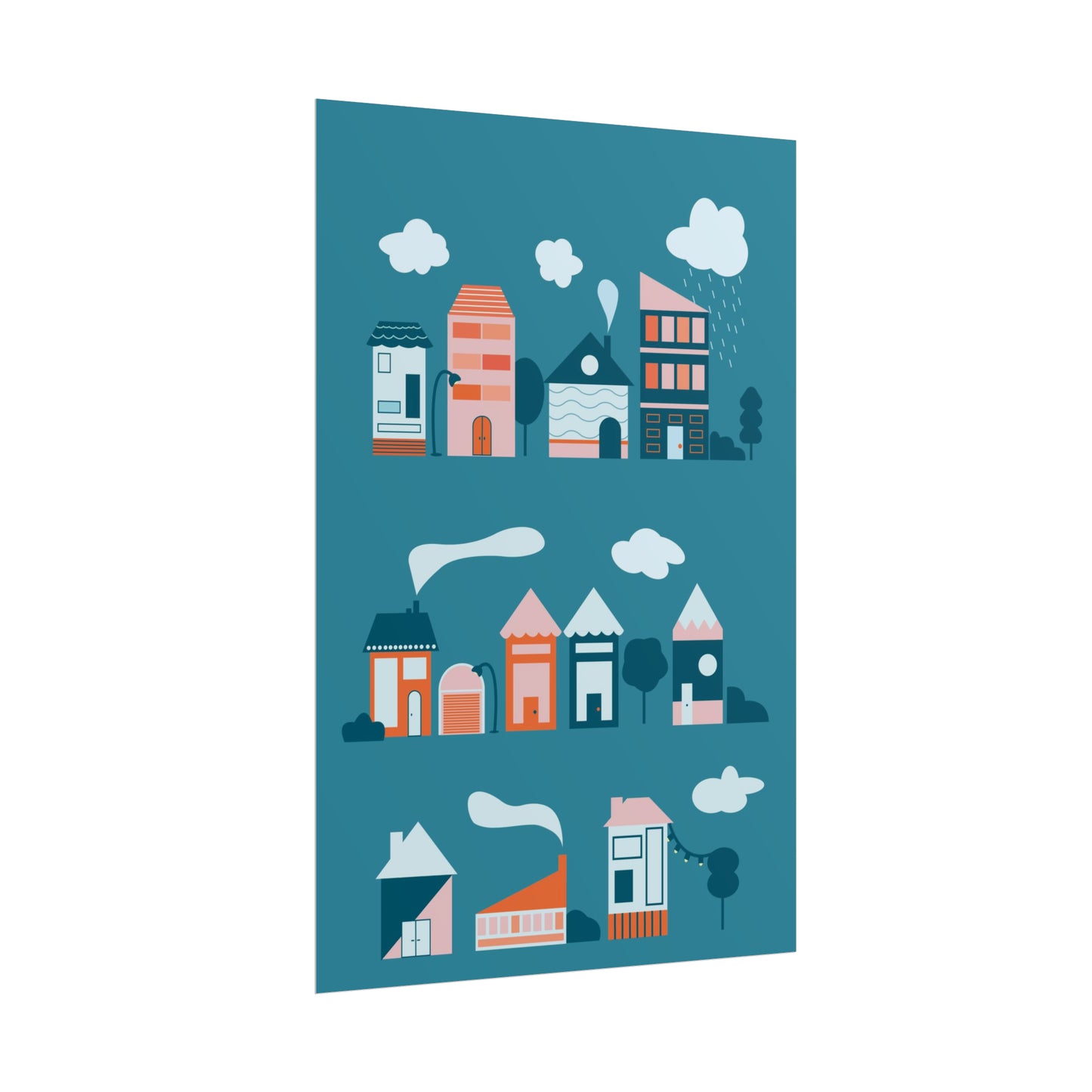 Affiche « Blue Village »
