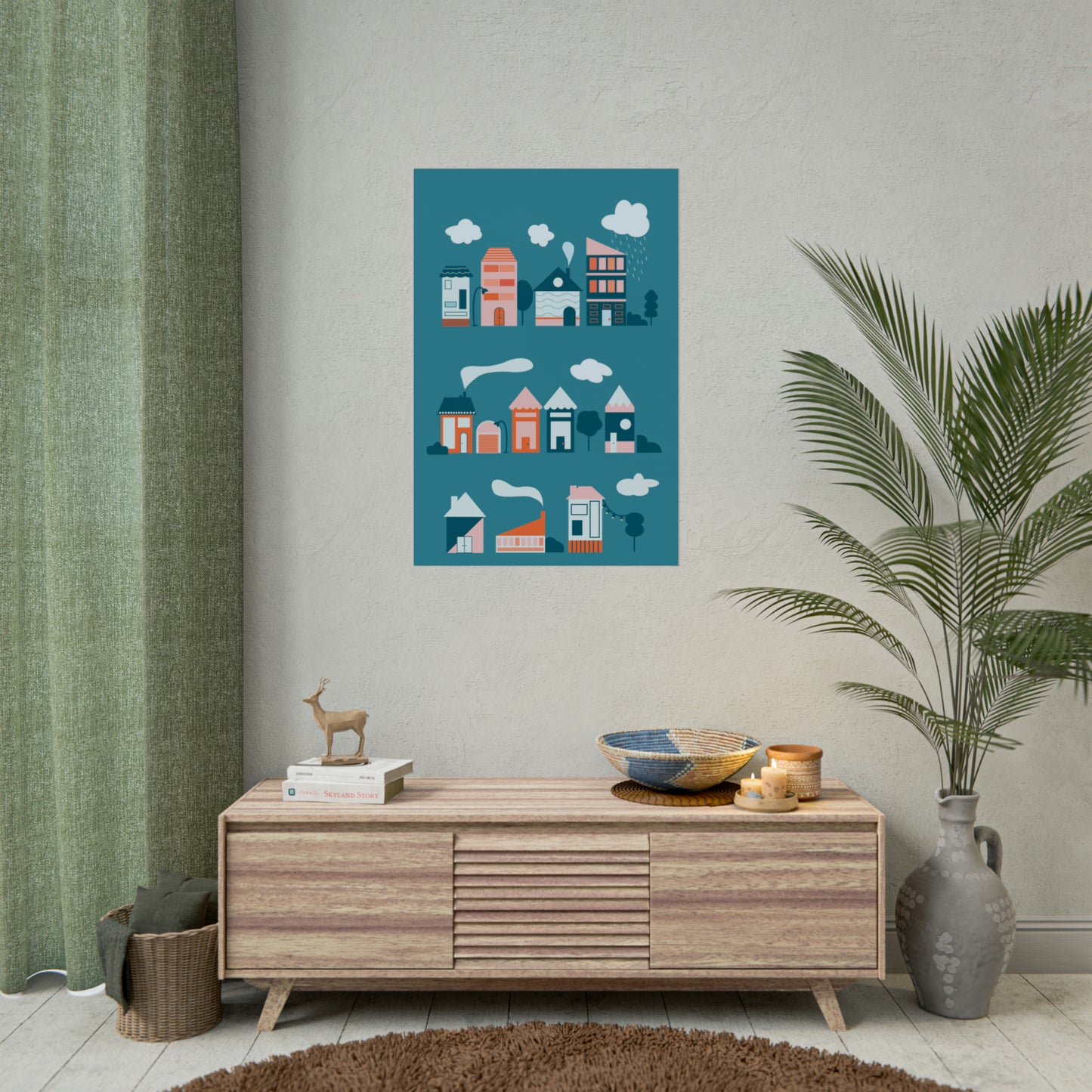 Affiche « Blue Village »