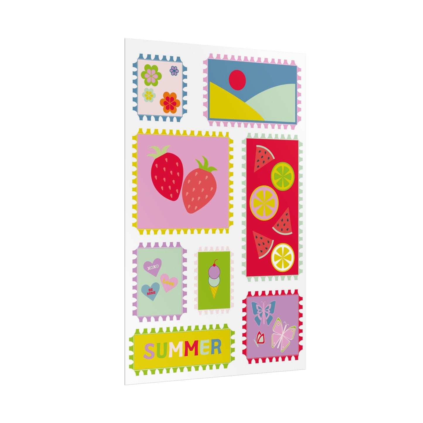 Summer Stamps Print