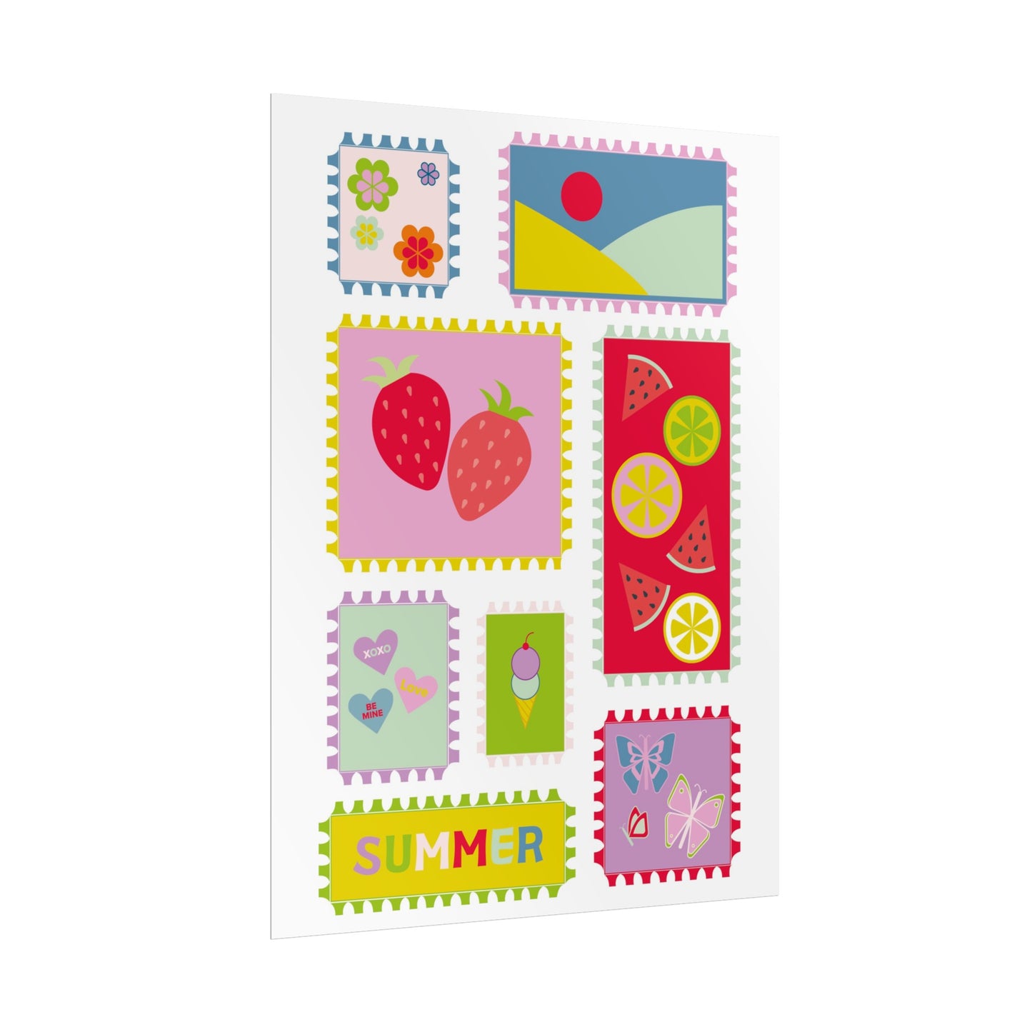 Summer Stamps Print