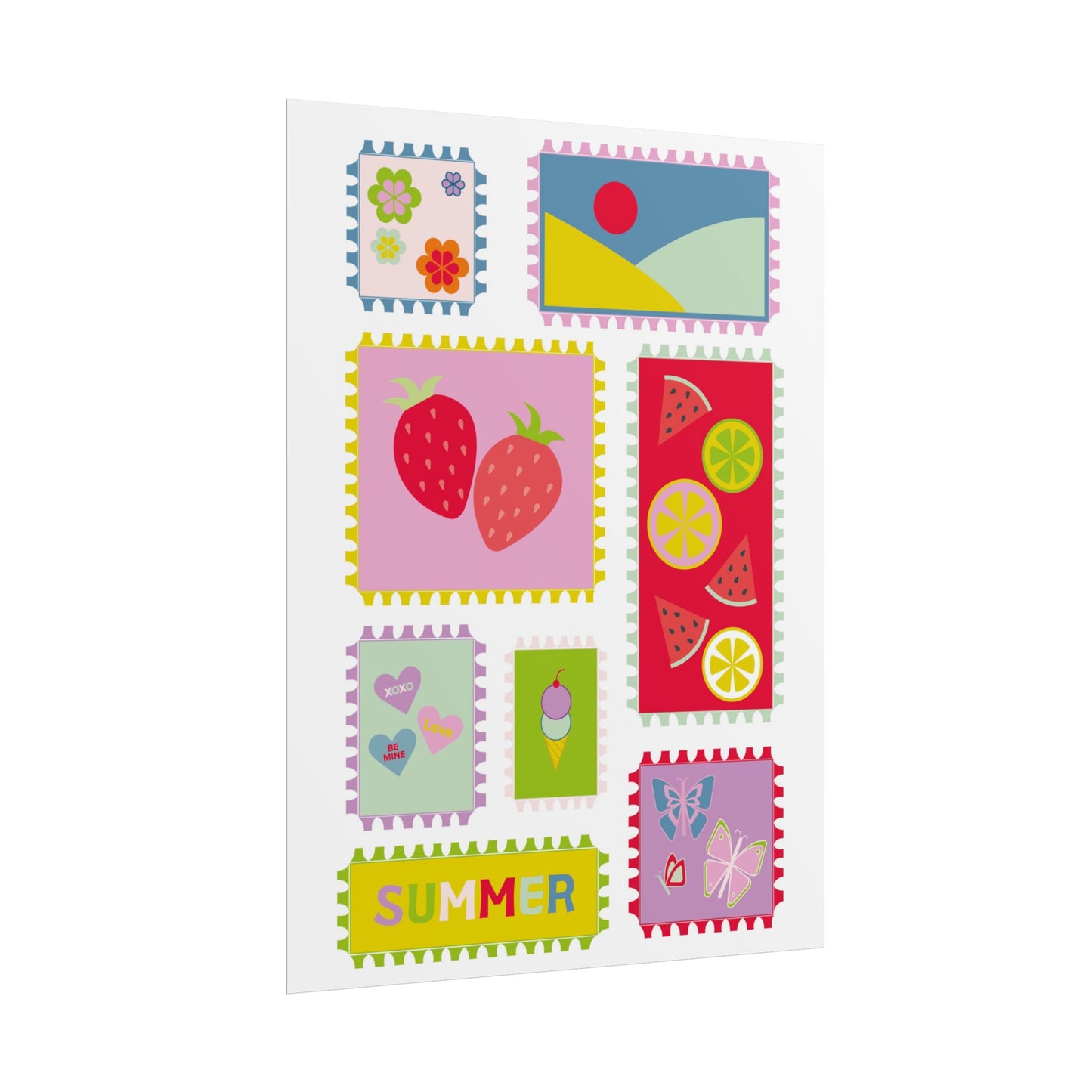 Summer Stamps Print