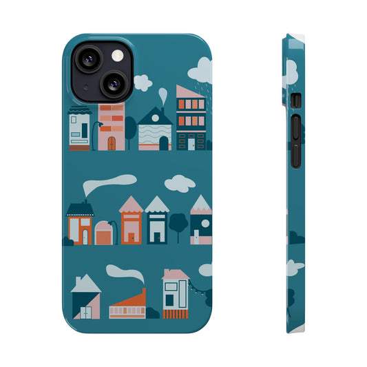 Coque pour téléphone « Blue Village »