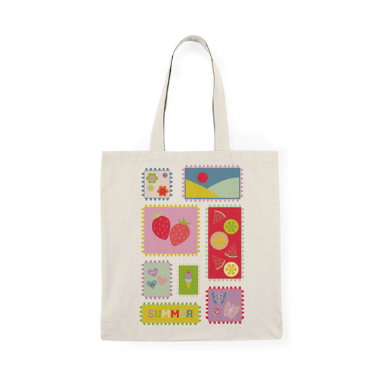 Summer Stamps Tote Bag