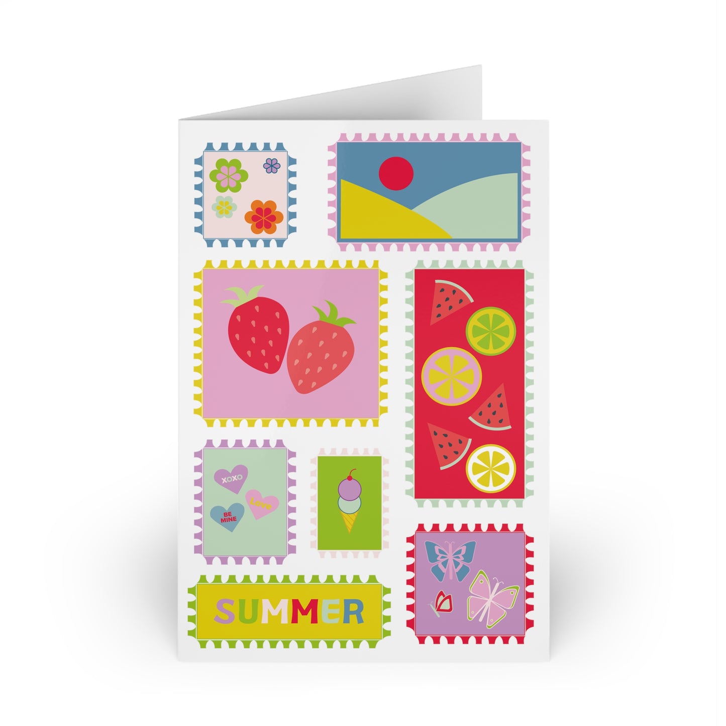 Summer Stamps Greeting Cards