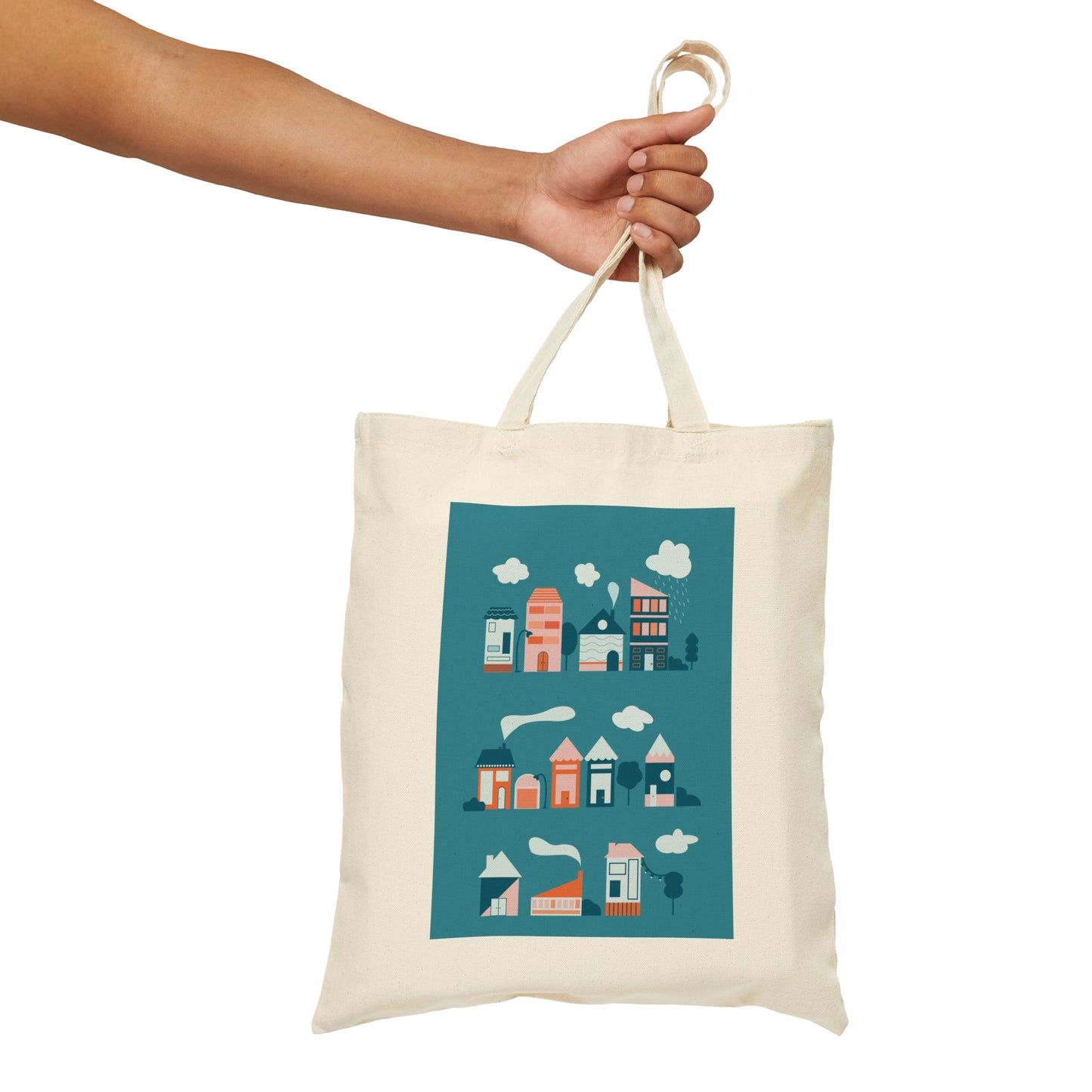 Blue Village Tote Bag